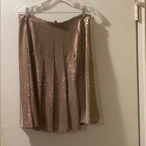 Bcbg maxazria sequin pleated skirt